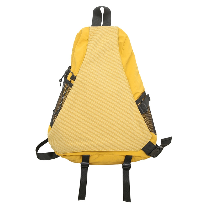 Solid color simple large-capacity chest bag, 2025 new outdoor cycling casual crossbody bag, waterproof backpack for going out and playing Item Picture