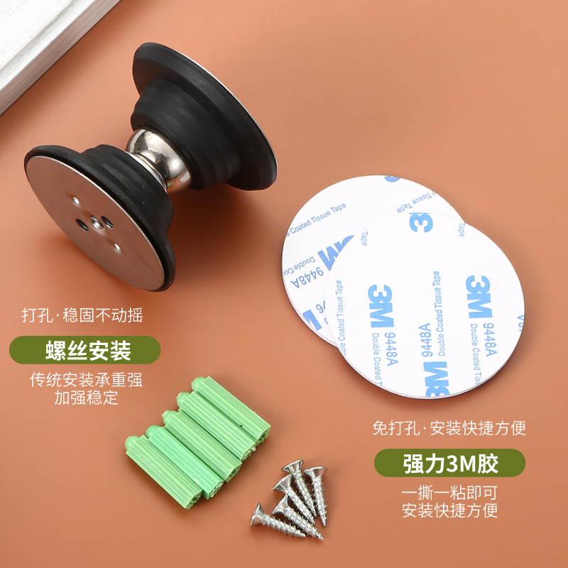 New type of silicone floor door stop, anti-collision door stopper, door resistance device, soft rubber, bathroom door strong magnet details Picture