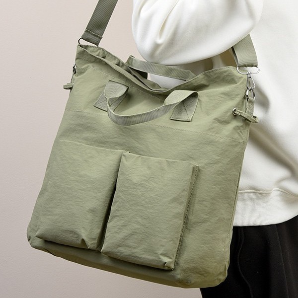 New 2025 Spring/Summer handbags: Women's commuter bag, simple school style, student single-shoulder bag, solid color crossbody bag Specification drawing