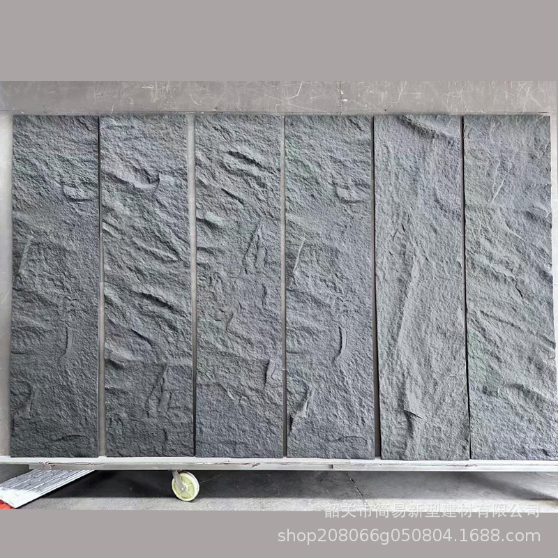 pu stone skin manufacturer's cultural simulation stone plate background wall, indoor and outdoor lightweight thin plate and medium plate, export cross-mirror full figure