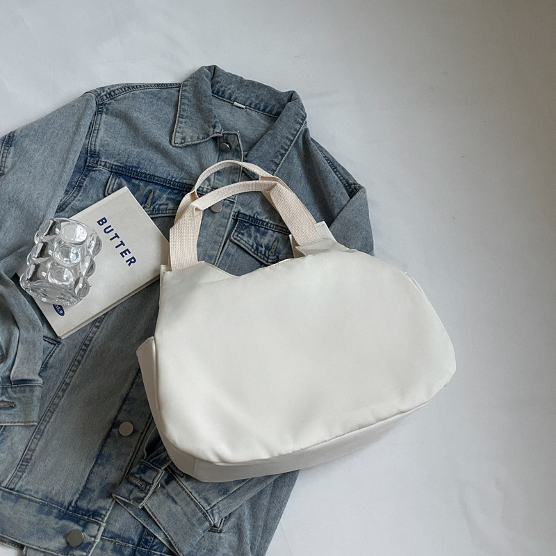 Soft girl hand-held canvas bag for girls, new cute single-shoulder bag, tote bag, large-capacity schoolbag for class Specification drawing