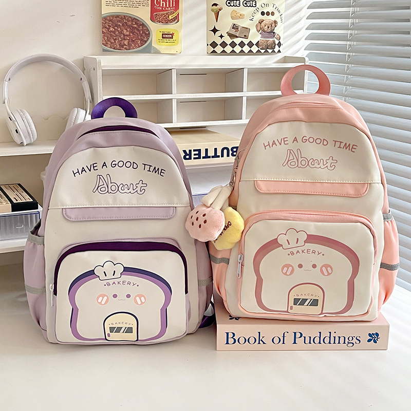 Study tour backpacks, children's travel backpacks, girls' campus cartoon schoolbags for junior and senior high school students full figure