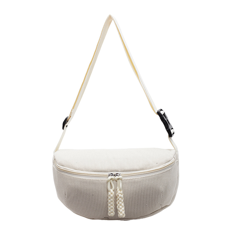 New corduroy versatile dumpling bag for autumn and winter, fashionable and casual underarm bag, practical small bag for going out, single-shoulder crossbody bag Item Picture