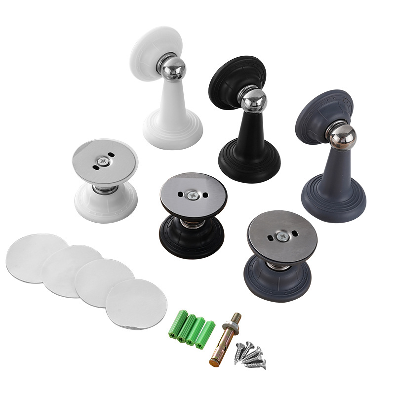 Home RV no-drilling ABS door stop, bedroom door, silent short floor stop, strong magnetic resistance door stop, anti-collision door stop Item Picture