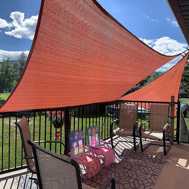 Amazon cross-border best-selling outdoor pavilion sunshade sail, sunshade net, hdpe courtyard sun protection sunshade sail manufacturer details Picture