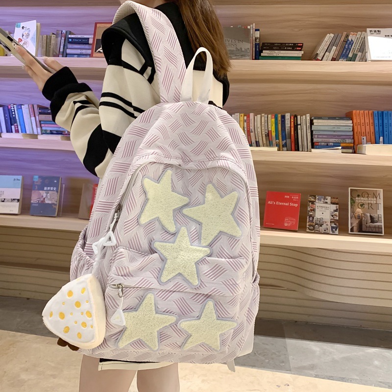 High-appearance-level backpack, Instagram niche star backpack, junior high school girls, senior high school and college students' backpacks, 2025 new style full figure