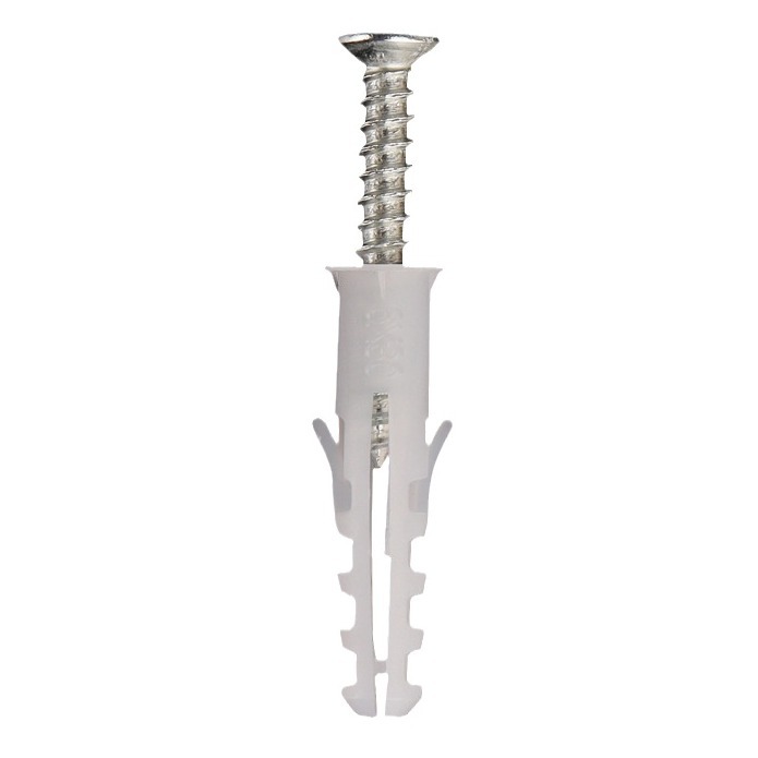M6 plastic expansion pipe, expansion screws, bolts, self-tapping screws, decorative painting installation and fixation, 4*30 flat head screws Item Picture