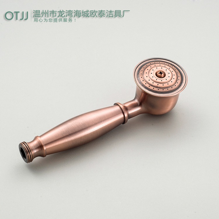 Wholesale of copper hand-held shower heads, retro shower heads, brushed high-pressure hand-held shower heads Application Scenario