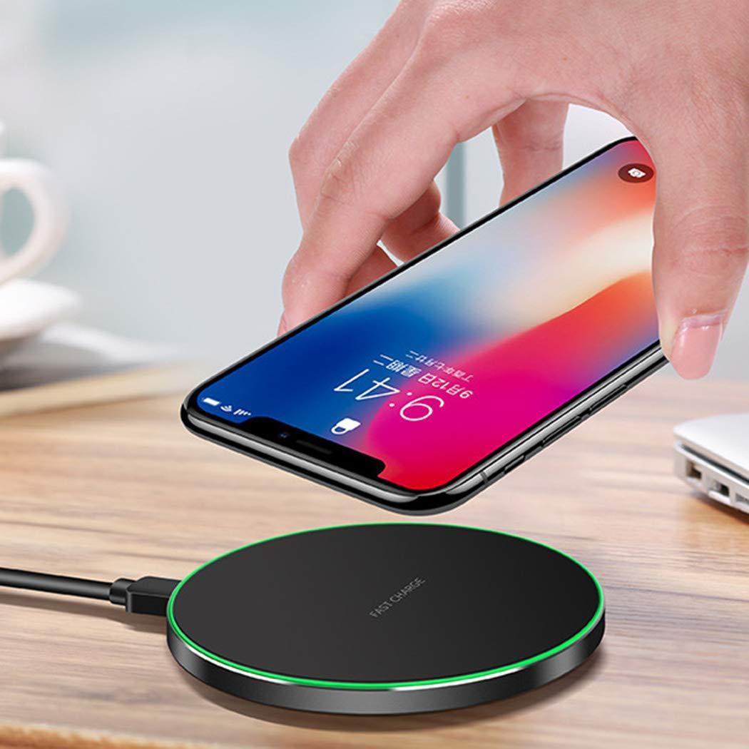 Exclusive gift: 10W plastic matte GY68 wireless charging round rubber oil wireless charger in stock for direct supply full figure