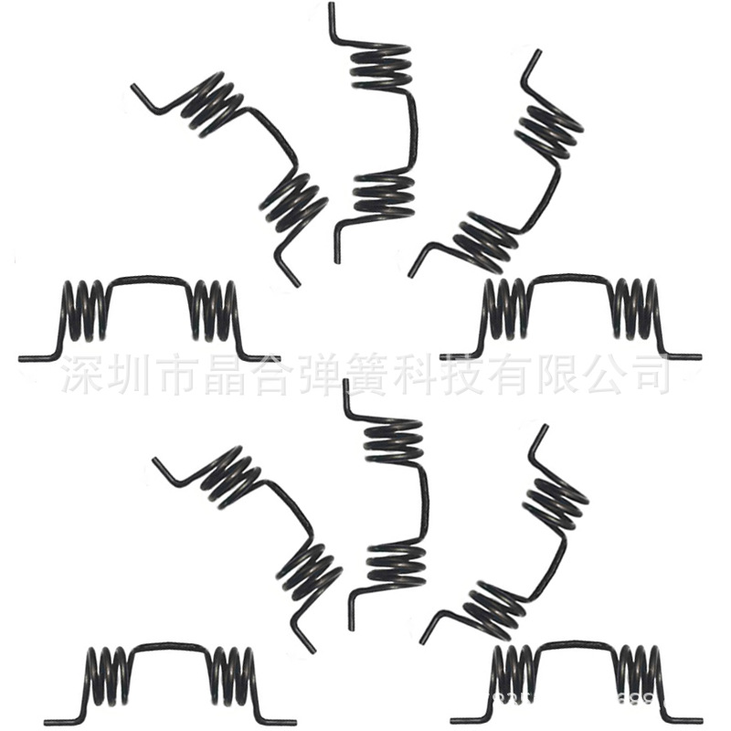【 Various Spring Samples 】TWS2 earphone case small double torsion spring manufacturer 0.3mm piano steel wire torsion spring Application Scenario