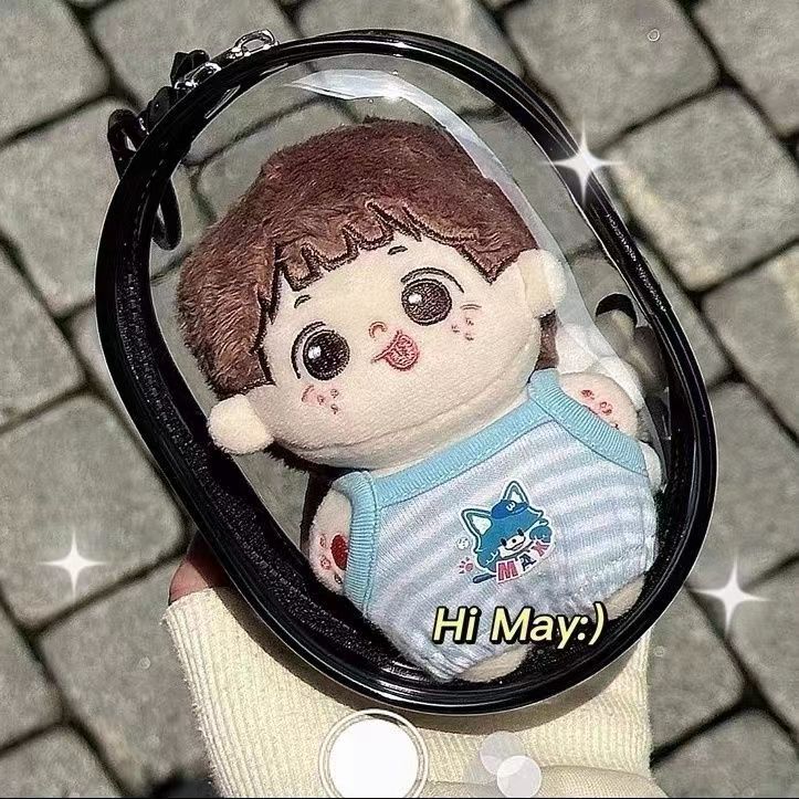 Pop Mart Pain Bag, Sun-dried three-dimensional pvc bag, closed transparent baby bag, blind box, display and storage bag, plastic bone details Picture