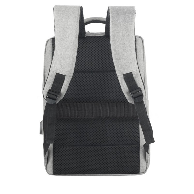 Simple, casual and business backpack for men, 17-inch large-capacity computer bag with USB charging, a commuting backpack for business trips and work Specification drawing
