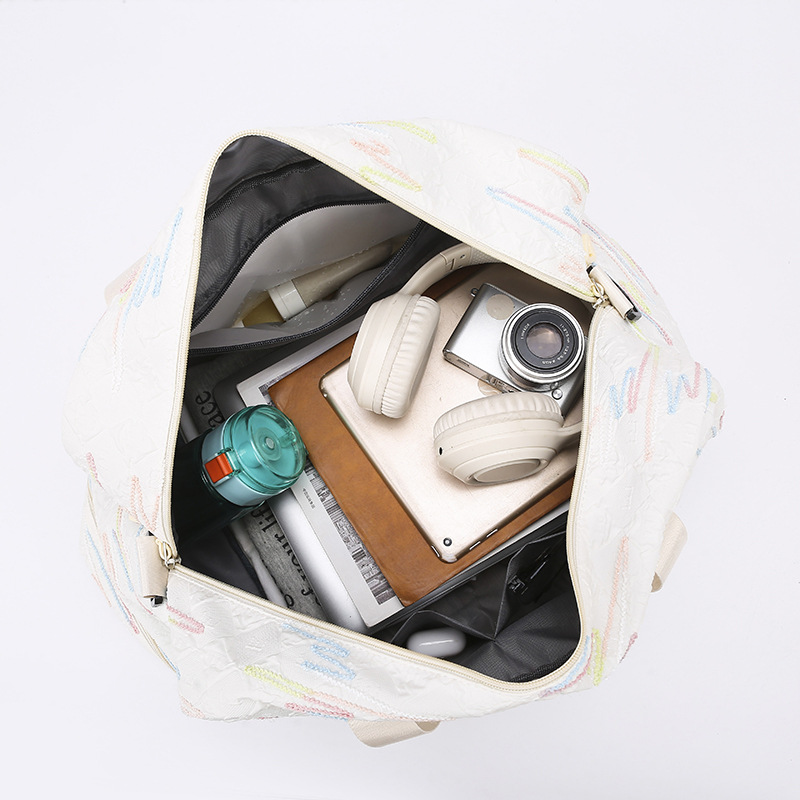 The new luggage bag has a large capacity and can be used to cover the handle of a suitcase, a handbag for short trips, and a lightweight storage bag for women Application Scenario