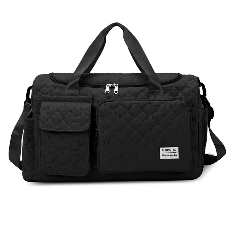 Luggage bag, travel bag, carry-on bag, long and short distance lightweight, women's large capacity, men's style, short-term business trips can be fitted with a handle Item Picture