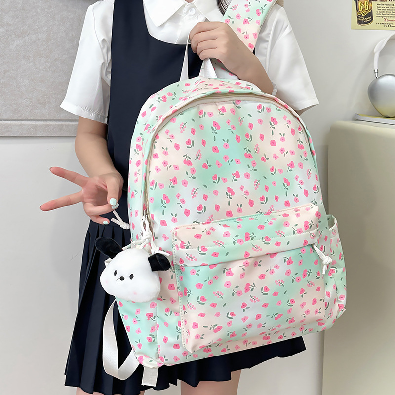 2024 New style backpack for girls, Japanese-style InS-style fresh and light schoolbag for primary and secondary school students, Korean-style casual and versatile backpack details Picture