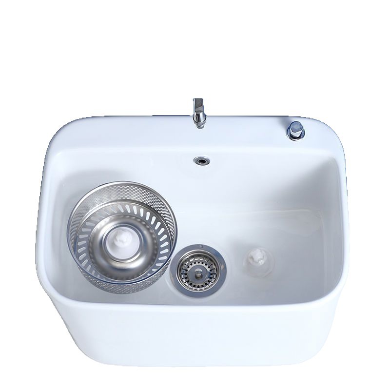 Mengyue dual-drive mop sink, balcony mop sink, rotating bathroom, household floor-standing integrated floor washing and mopping basin trough Item Picture