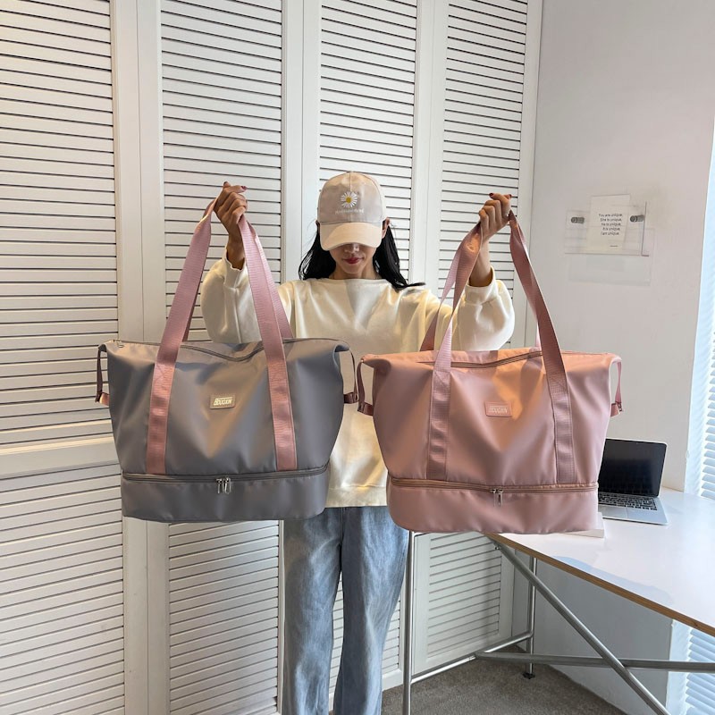 New travel bag, short-distance light handbag, stretchable suitcase, student large-capacity luggage bag, storage fitness bag Specification drawing