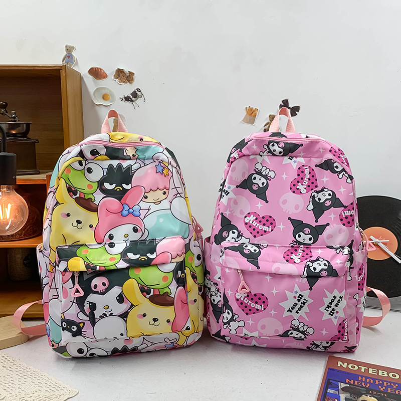 Cross-border schoolbag: Korean version for girls, a backpack for primary school students in grades three to six, and cartoon lightweight backpacks for junior and senior high school students Specification drawing