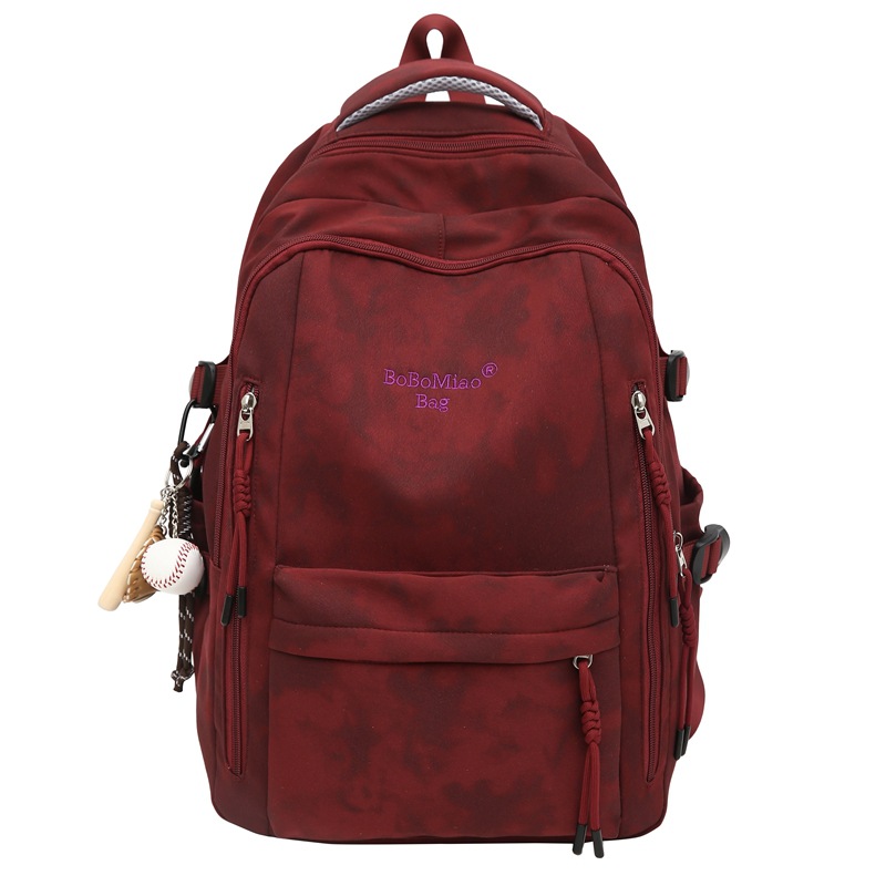Schoolbag for junior high school girls: Versatile, stylish, durable, large capacity, high appearance level. New backpack for boys: dirt-resistant Item Picture