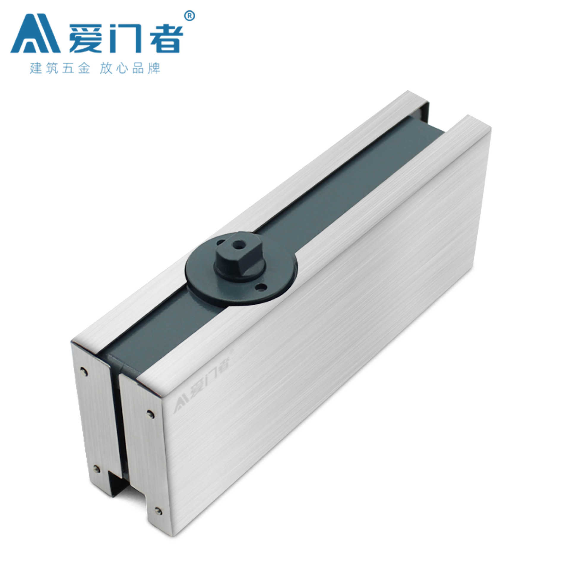Aimenzhe trench-free floor spring hidden door hinge Frameless tempered glass door trench-free hydraulic floor spring details Picture