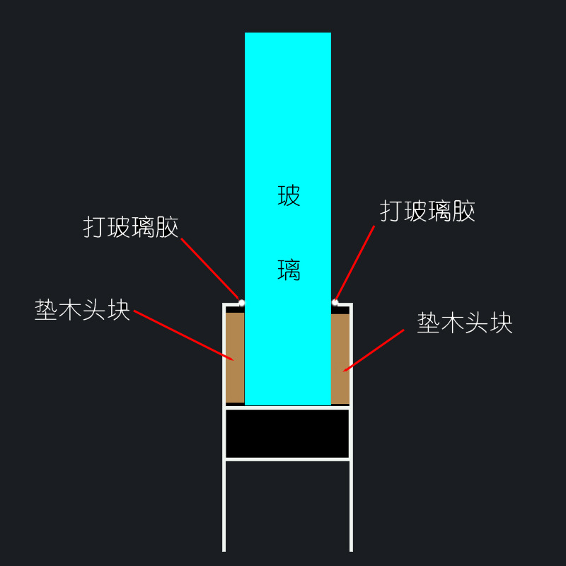 8.5 high aluminum alloy long door clamp with chuck, double-layer thickened aluminum core door clamp, frameless glass upper and lower clamps, universal type Application Scenario