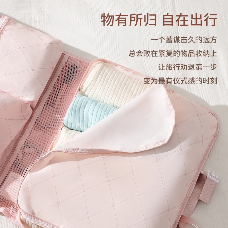 7-in-1 travel storage bag, large-capacity clothing organization bag, multi-compartment portable storage bag for underwear and toiletries details Picture