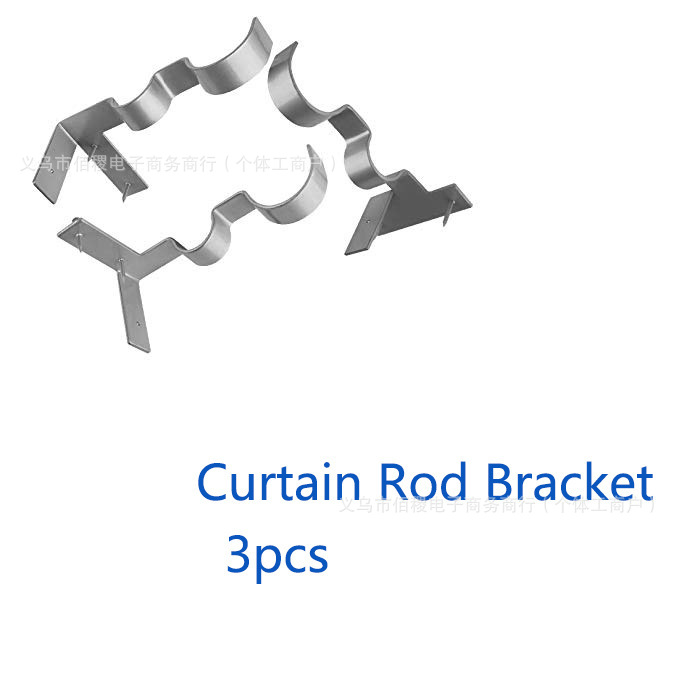 Curtain Rod Brackets perforation-free curtain rod bracket creative Roman rod bracket Specification drawing