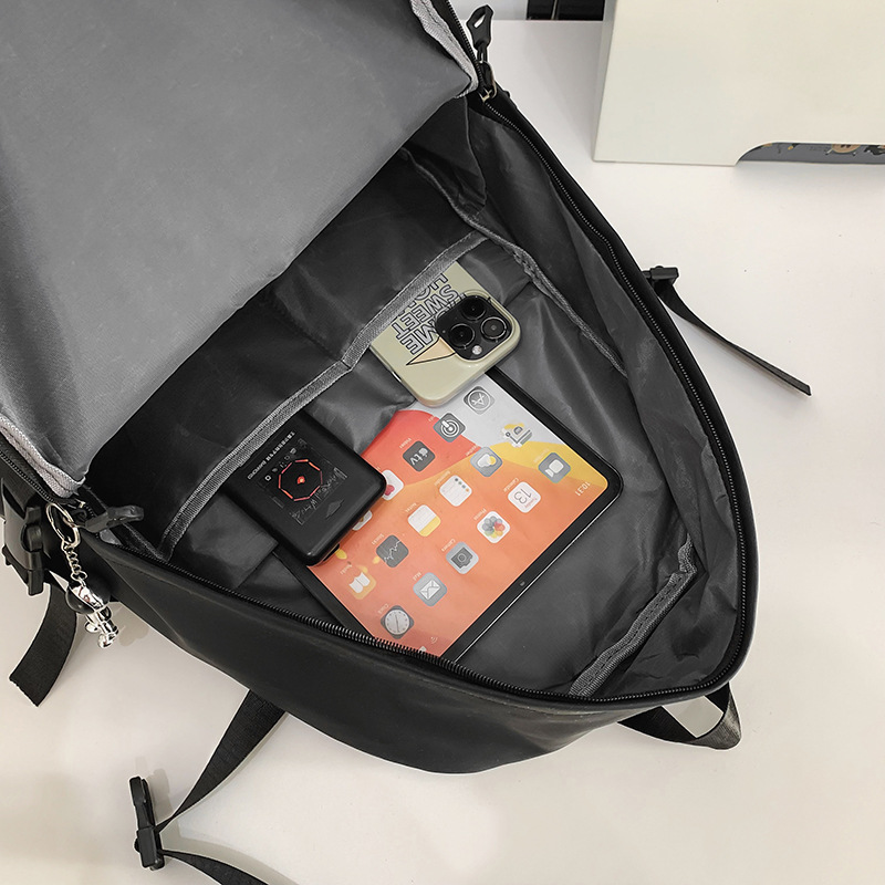 2024 New large-capacity backpack for junior high school, senior high school and college students, lightweight, lightweight, versatile, travel, computer and couple backpacks Application Scenario