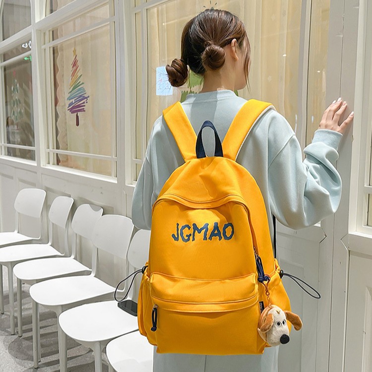 New trendy casual travel bag, backpack, large capacity, high appearance level backpack, schoolbag for junior high school, senior high school and college students full figure