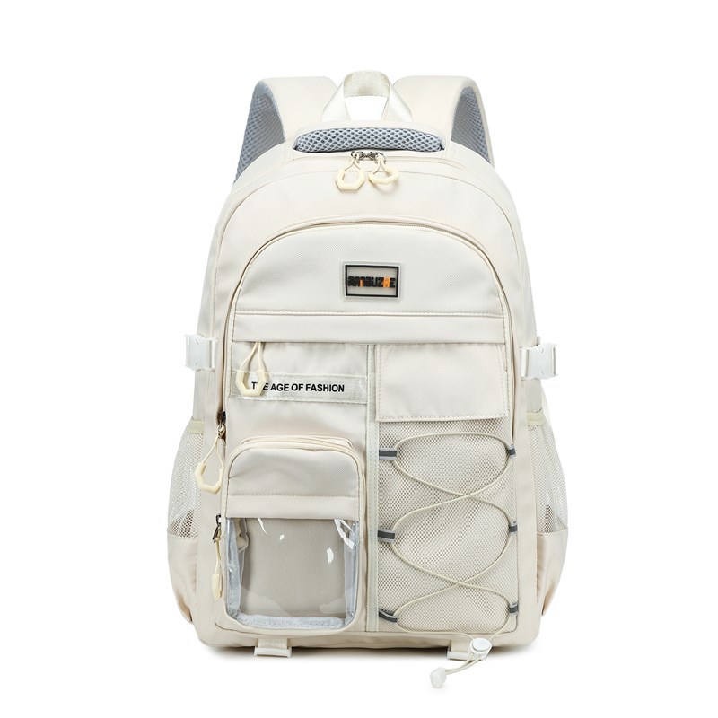 New lightweight schoolbag for junior high school students to reduce burden and protect the spine, large-capacity backpack for high school girls in the back-to-school season Specification drawing