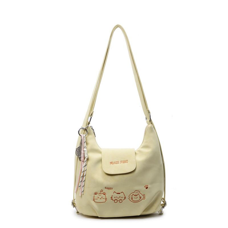 Spring and summer popular cute tote bags for women, 2025 new large-capacity single-shoulder bag, niche commuting backpack Item Picture