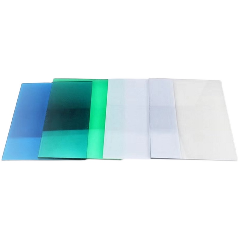 PC polycarbonate sheet, transparent plastic sheet, sunroom rain shield, carport, solid single-layer hard sheet 1-5mm high transparency, custom-made Item Picture