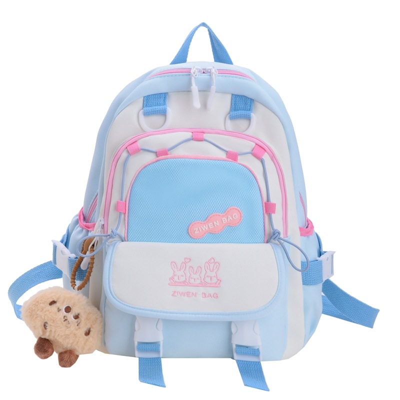 Korean-style children's schoolbag, cute color-blocking backpack for primary school students, large-capacity bag, new travel small backpack for kindergartens Item Picture