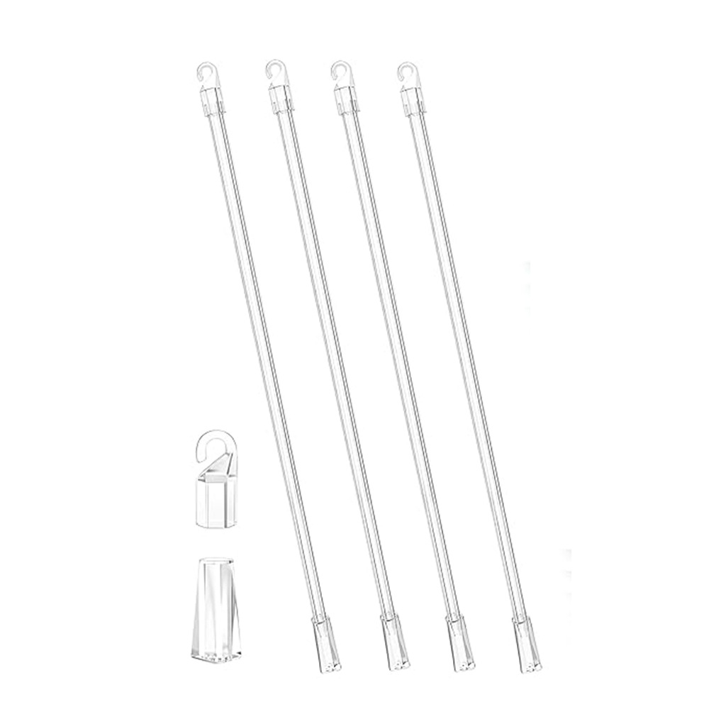 Blind rod replacement parts with hooks, acrylic blinds, rotating rod, pull rod, dimming rod with hook handle Item Picture