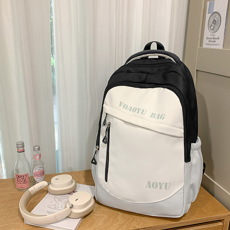 Large-capacity schoolbag for boys, Korean-style high school student travel backpack for boys, lightweight junior high school and college student backpacks for girls Specification drawing