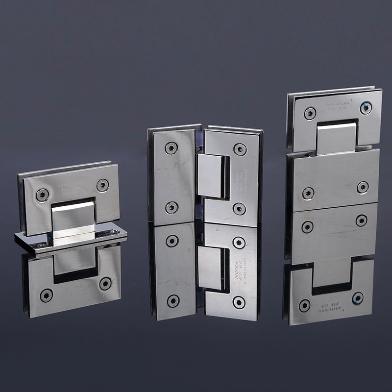 304 stainless steel bathroom clip shower room accessories mirror hinge door material sandblasted 201 stainless steel glass hinge details Picture