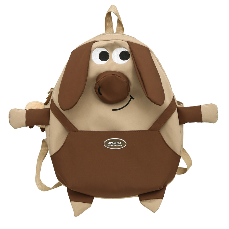 Cute and ugly pig-shaped backpack for girls, a quirky backpack for primary school students, and a niche design schoolbag for female college students Item Picture