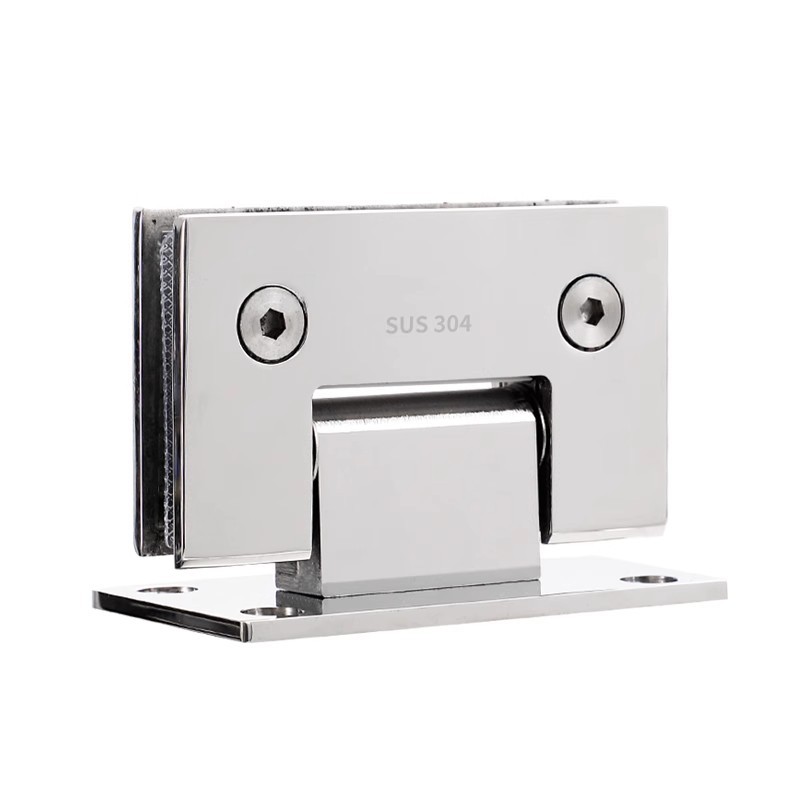 Thickened 304 stainless steel hinges for glass doors, 90-degree hinges for bathroom shower rooms, glass clips, and 180-degree folding hinges Item Picture