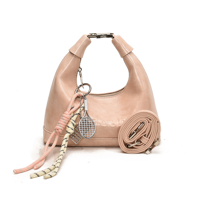 The high-end and niche design of the crescent-shaped bag for women in 2025, a new dumpling bag, is a versatile commuting hand-held shoulder bag Item Picture
