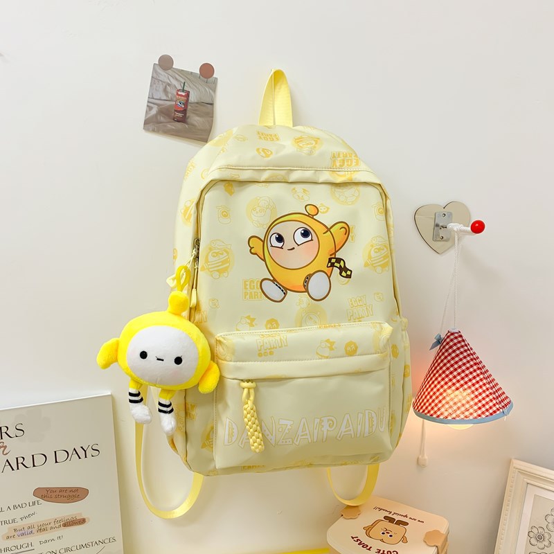 New style schoolbag for girls, campus cartoon printed backpack, cute Korean-style backpack for primary, junior high and senior high school students Application Scenario