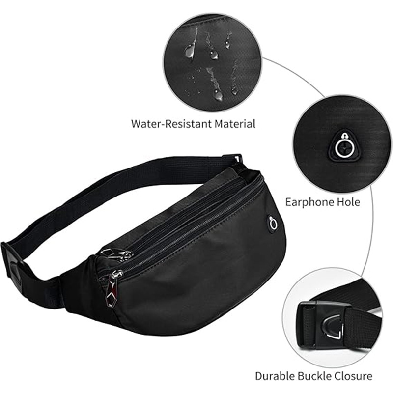 Outdoor-specific sports waist bag for mobile phones, large-capacity mobile phone coin purse, fashionable and trendy waist bag for women details Picture