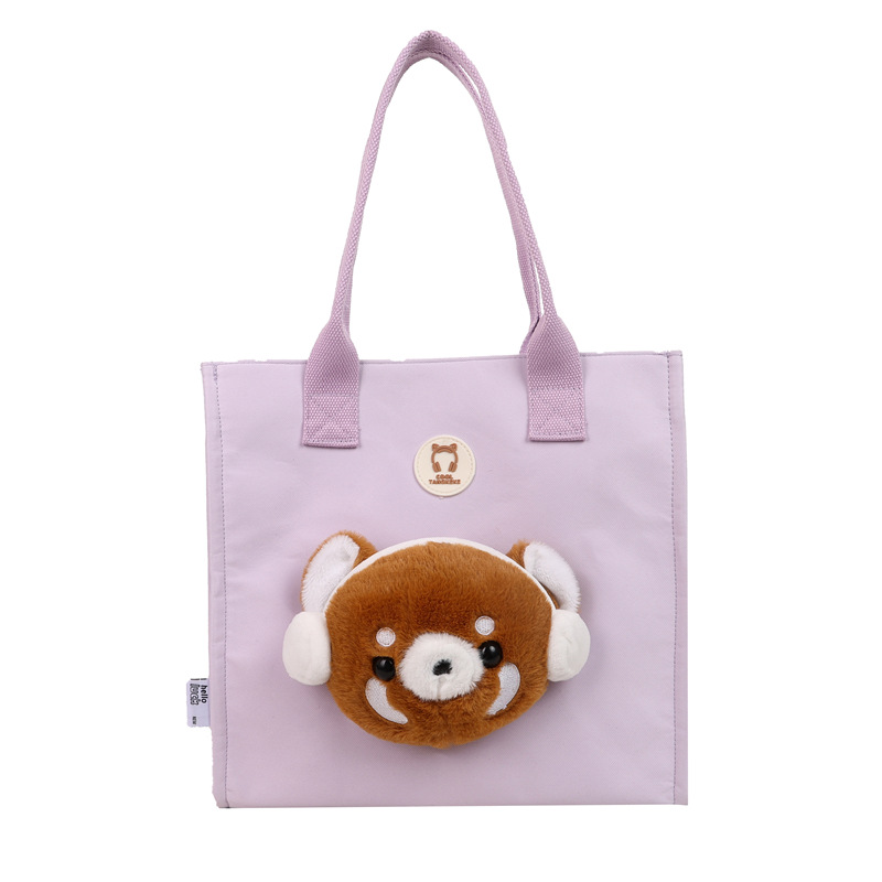 This is a cute, cartoonish, plush, simple and versatile handbag with a light and casual vibe. It's a treasure of a new single-shoulder style Item Picture