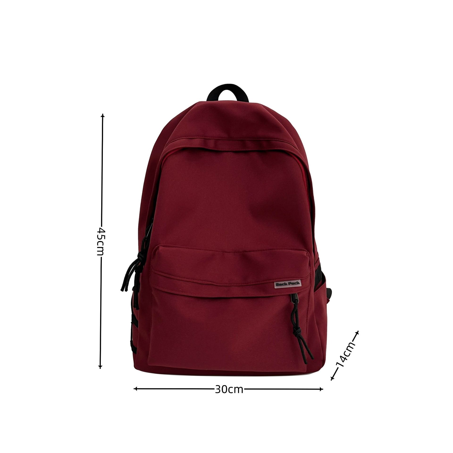 A versatile and trendy schoolbag for college students and a simple backpack for female high school students to commute to school Item Picture