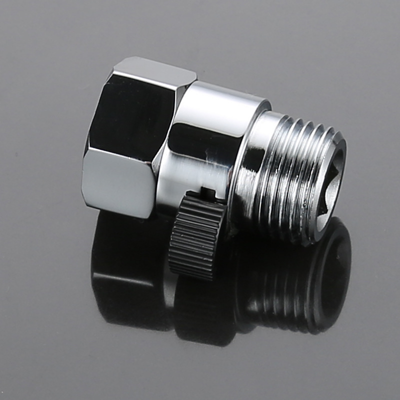 All-copper straight-through 4-inch pipe Angle valve, showerhead hose joint, water stop valve, flow regulation control valve, spray gun switch valve Specification drawing