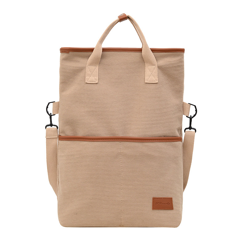 Cross-border popular large-capacity versatile fabric bag 2025 new style convenient single-shoulder crossbody bag simple tote hand-carried large bag Item Picture