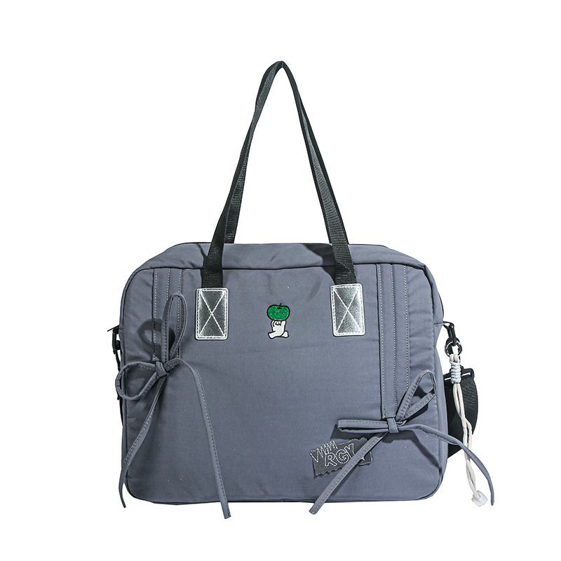 High appearance level school style versatile single-shoulder bag, Japanese ins style soft girl crossbody bag, large capacity women's single-shoulder bag Item Picture