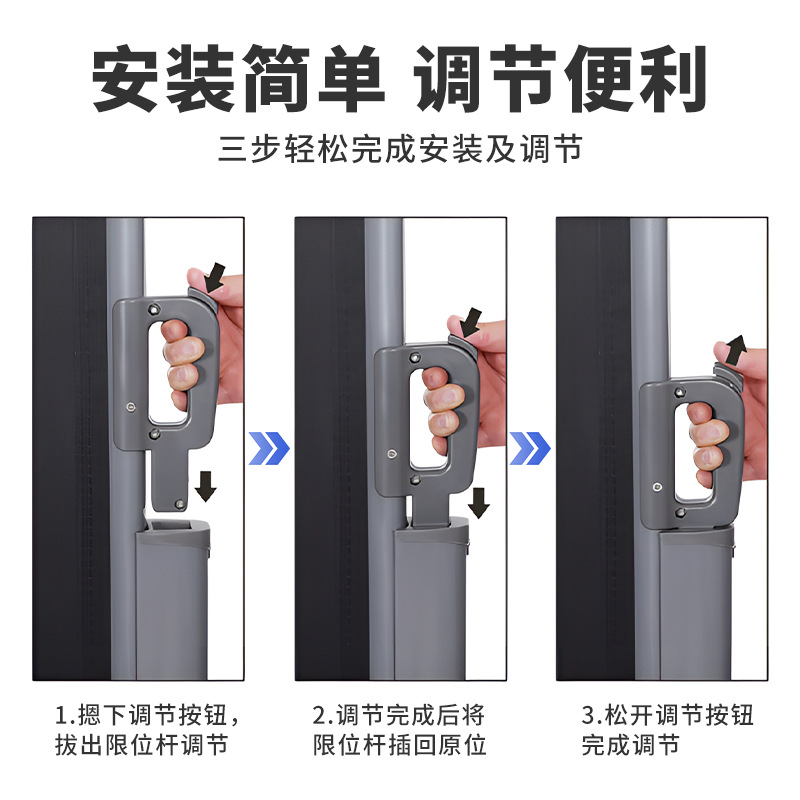 Wholesale of outdoor foldable sun protection partition screens, sunshades, courtyard sunrooms, and open-type side curtains without drilling Specification drawing