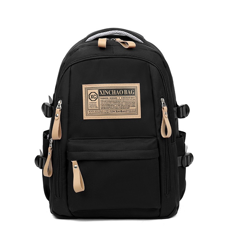 New Japanese-style Harajuku style junior high school casual backpack, high appearance level nylon backpack, simple female college student commuting bag Specification drawing