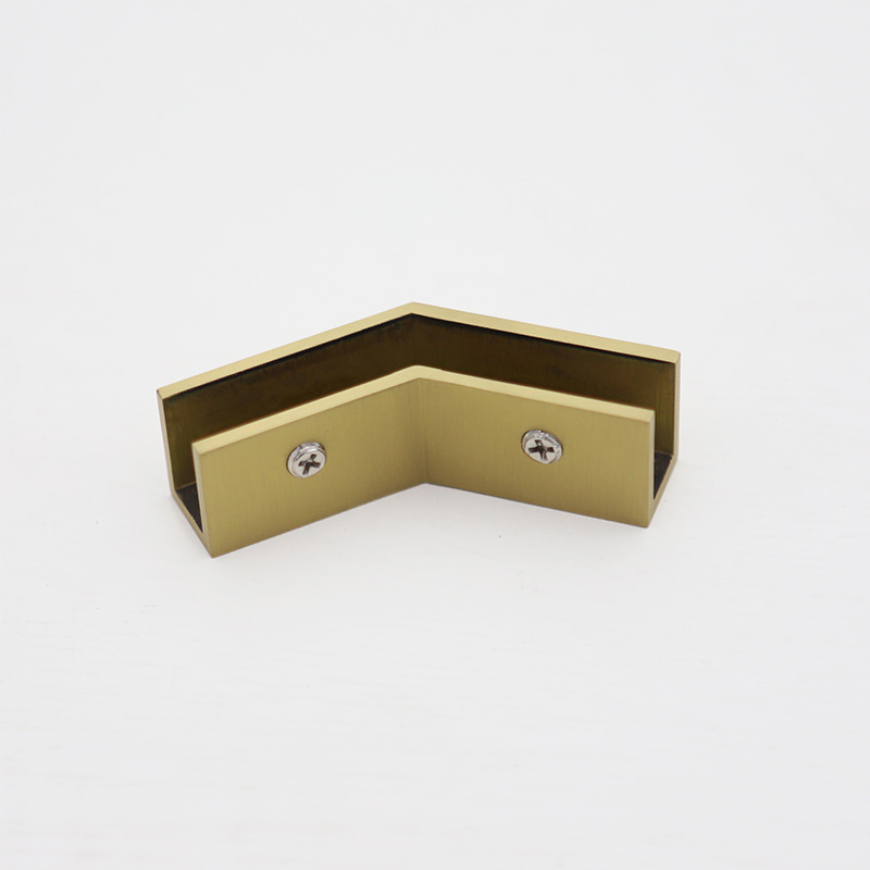 135-degree corner groove brass corner groove glass clamp connector for the hardware factory, shower room glass door connector Application Scenario