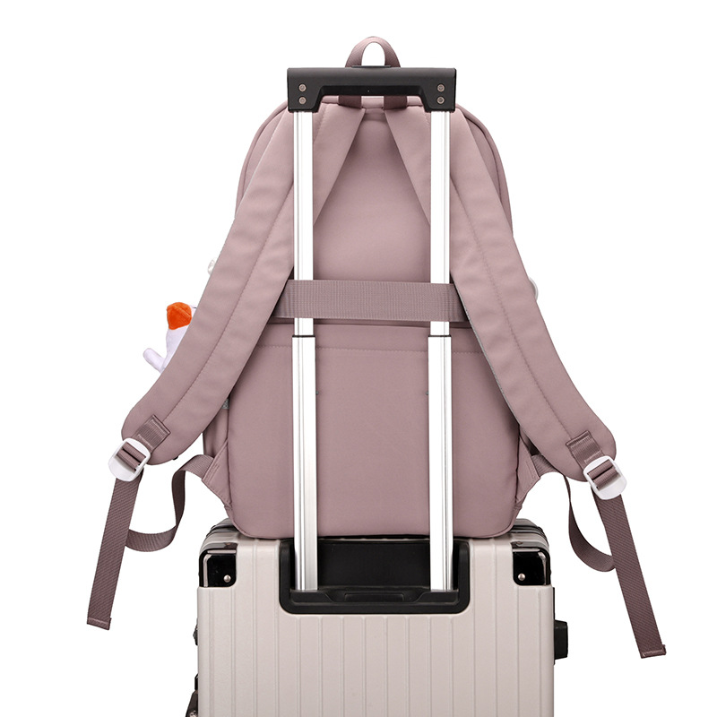 High-quality export-oriented backpack, Korean version of ins Academy style, large-capacity color-blocking backpack for grades 3-5 of primary school students Specification drawing